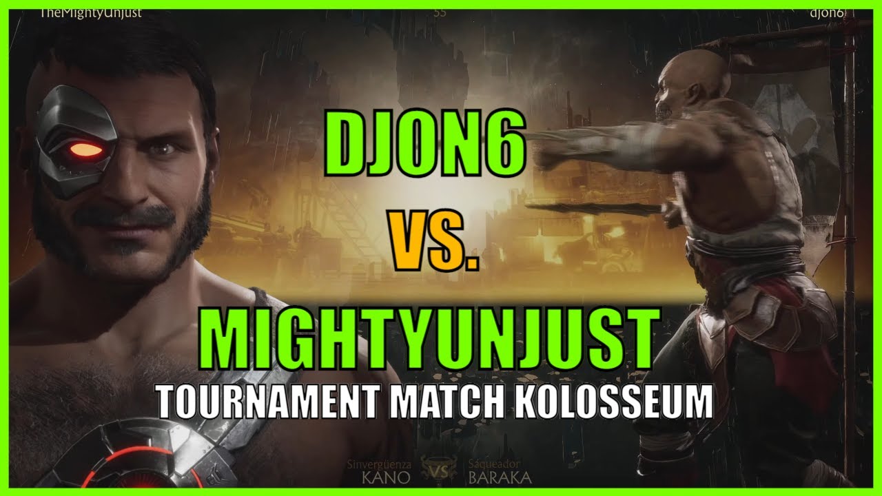 MIGHTYUNJUST VS DJON6 - JOKER, KANO, JACQUI VS BARAKA - Tournament Match - MK11 Ultimate [4K]