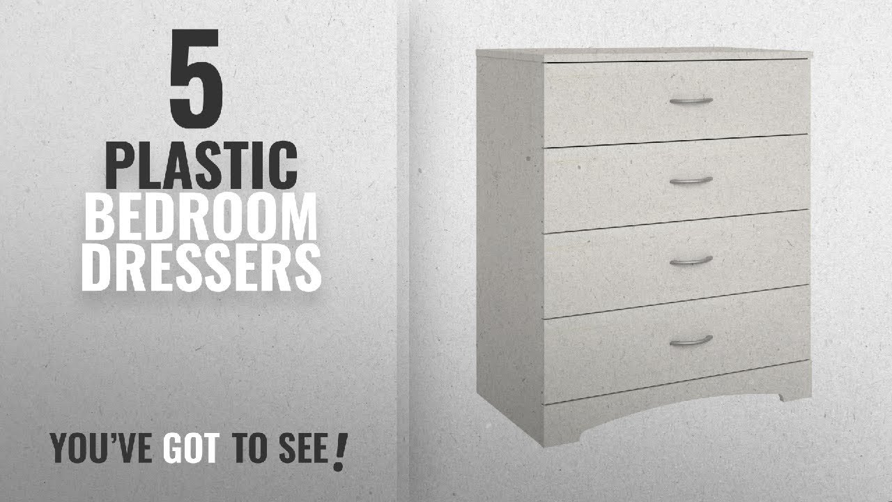 Top 10 Plastic Bedroom Dressers [2018]: Ameriwood Home Crescent Point 4 Drawer Dresser, Vintage