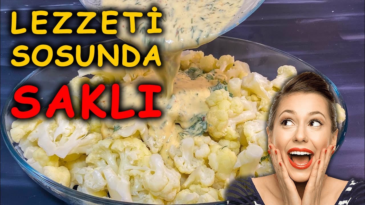 BİR TANE KARNABAHARDAN BİR TEPSİ DOLUSU YEMEK YAPTIM. Karnabaharla Kolay Sebze Yemeği Nasıl Yapılır?