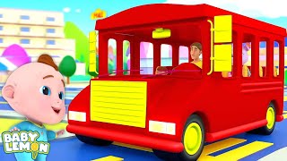 Wheels On The Bus, School Bus And Kindergarten Rhyme For Kids