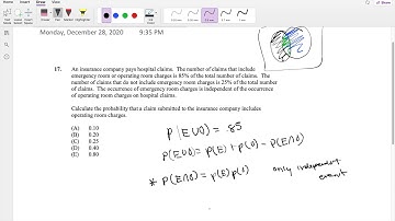 SOA Exam P Question 17 | Independent General Probability