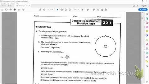Physics Chapter 32: Electrostatics Conceptual Development