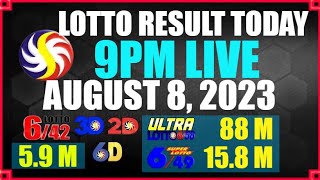 Lotto Result Today August 8 2023 9pm | Ez2 Swertres