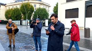 Corrida : le torero Dorian Canton avec les clubs taurins devant la préfecture à Pau