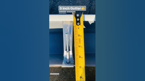 Easily determine what size gutter you have.  #guttering #guttersize #raingutter