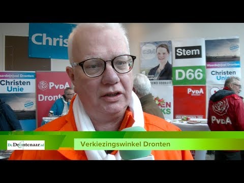 VIDEO | Vooral ons-kent-ons in verkiezingswinkel Dronten: „Dat is ook belangrijk”