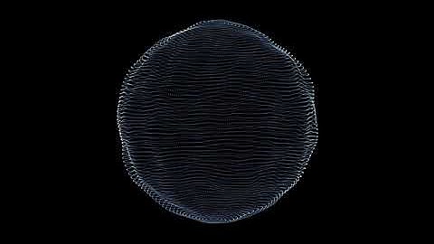 [Free Video] Particle Sphere animation C 10minutes