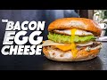 THE B.E.C. (BACON, EGG & CHEESE) BREAKFAST SANDWICH | SAM THE COOKING GUY
