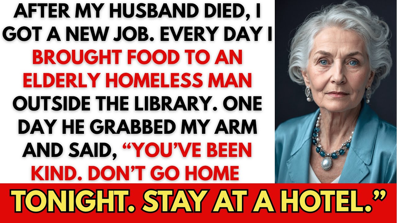 The morning a stranger grabbed my arm outside the library, I almost dropped the warm soup I was carrying for him. His fingers closed around my wrist, firm but shaking. "Don't go home tonight," he...