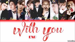 EXO (엑소) – '가끔' (With You) [Han/Rom/Indo] Color Coded Lyrics (Sub Indo)