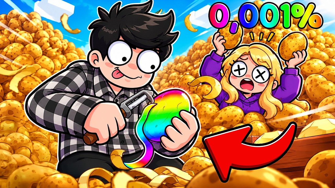 Roblox ÉPLUCHE 10.000 POMMES de TERRE pour S'EVADER de PRISON...