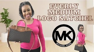 New Michael Kors Everly Medium Logo Satchel ☆ See What Fits In My Bag ☆ Mod Shots