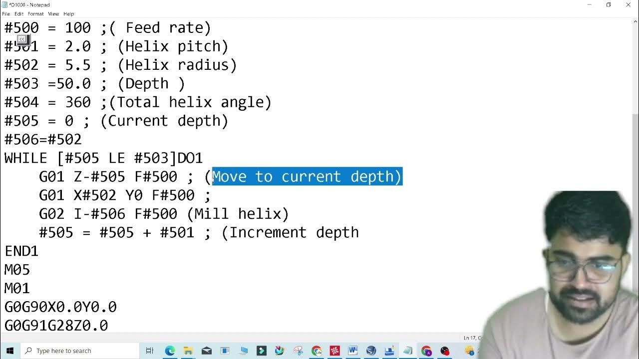 How to Macro Helical milling Program, macro helix milling machining ...
