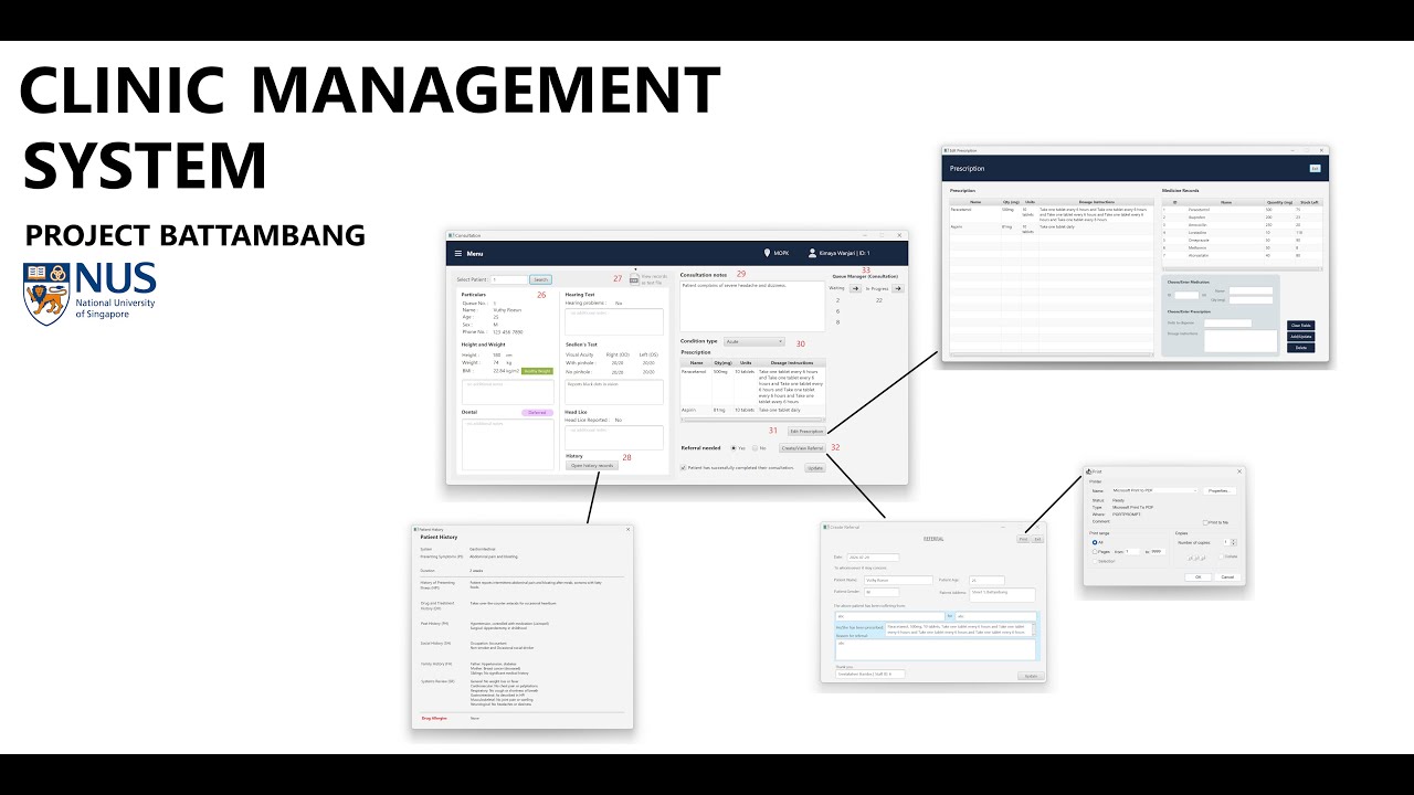 Clinic Management System, Project Battambang, NUS - YouTube