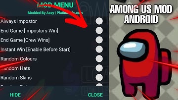 HOW TO DOWNLOAD AMONG US MODS on ANDROID (Mod Menu)