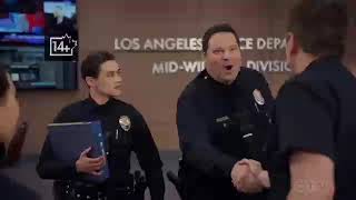 New recruits Barns and Larry scene  The Rookie Season 3 episode 11