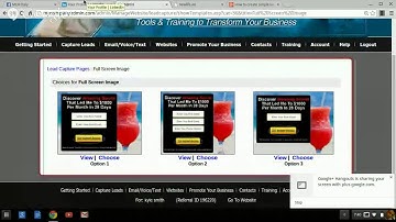 How to create simple landing page with Power Lead System