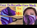 ( # 94 ) How To Make Breathable Face Mask With Filter Pocket &  Ear Saver, Ear Extenders - Hand Sew