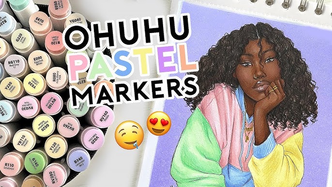 Using SKIN TONES ONLY! - OHUHU Brush Marker Skin Tone Set - Art