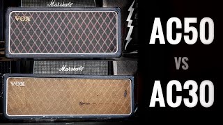 Vox AC50 vs AC30 - Vox's 'Marshall' compare to -