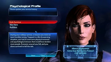 Mass Effect 3 - Part 1 - Character Creation