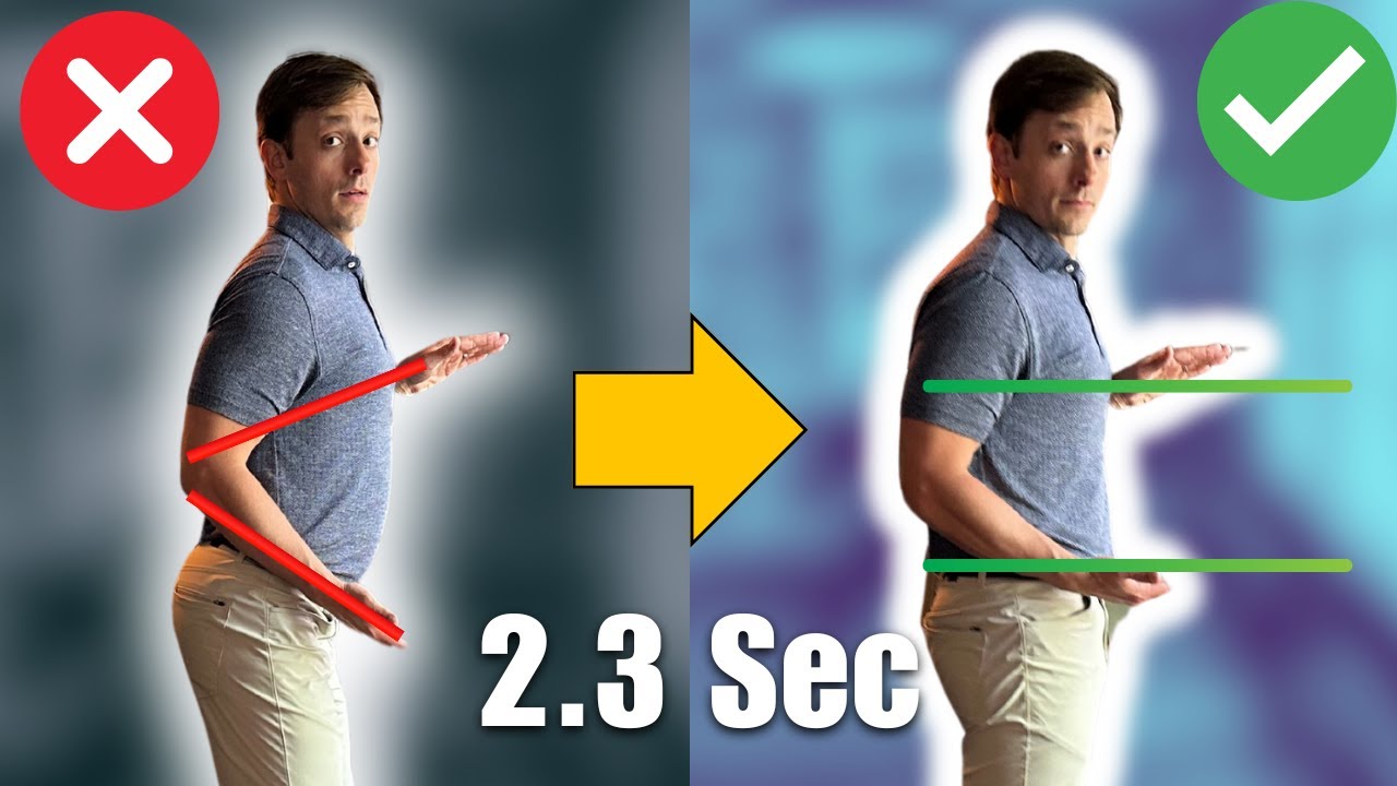 Как исправить передний наклон таза за 2,3 секунды (+ как его поддерживать!)