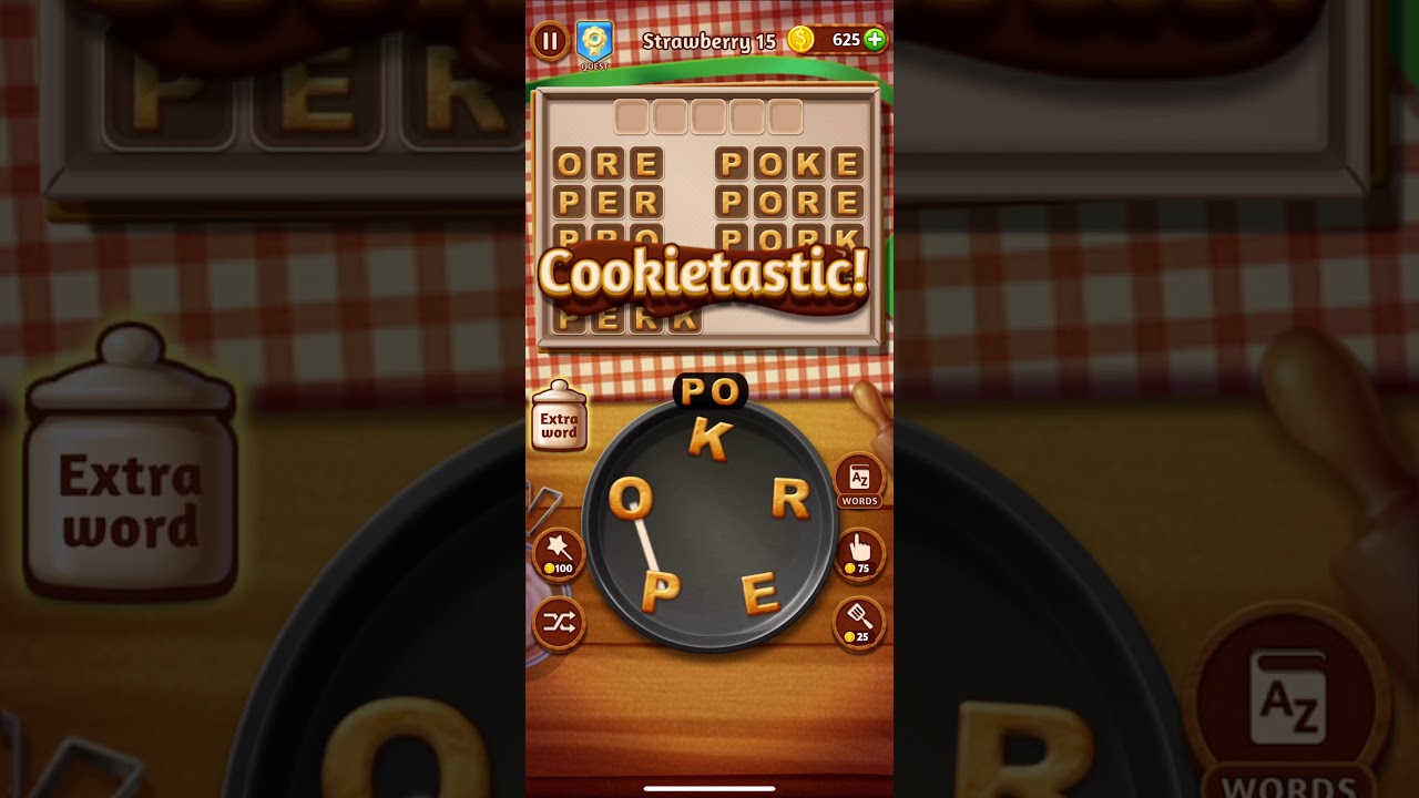 Word Cookie Level Strawberry Level 15