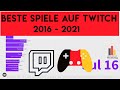 Die beliebtesten Spiele auf Twitch | 2016 - 2021