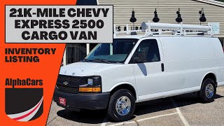 Ready for Work! Low-Mileage 2012 Chevrolet Express 2500 Cargo Van Overview