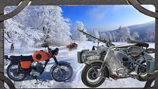 Как эксплуатировали зимой мотоциклы СССР