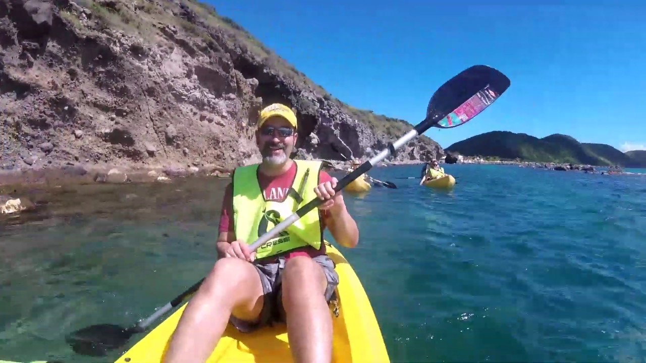 Dec 2017 Carnival Sunshine Eastern Caribbean Kayaking St Kitts - YouTube