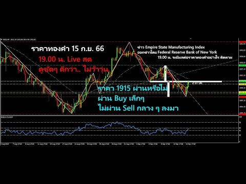 EP.660915 เทรดทองคำ ข่าว  Prelim UoM Consumer Sentiment  ให้ได้กำไร โดยอ.สุวัฒน์ รักธรรม