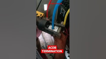 ACDB AC CABLE TERMINATION LUGS CRIMPING AND TERMINATION #acdc #Acdb #solar #electrical #trending