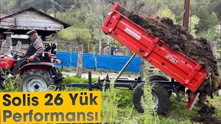 SOLİS 26 | DAMPER PİSTONU KISA OLAN RÖMORK İLE HAYVAN GÜBRESİ DÖKMEYİ DENEDİK | SONUÇ NE OLMUŞTUR?