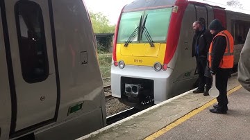 2 Transport for Wales class 175 coupling to each other at Llandudno Junction Station