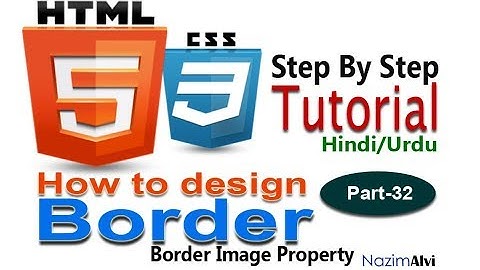 how to set image on border by using html5 and css3 hindi/urdu tutorial part-32