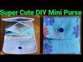 How To Make 3 Slots Fabric Purse At Home/Easy DIY Mini Pouch | No Zipper Small Pouch Sewing Tutorial
