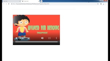 ADVANCED WEB DESIGNING(CSS) || Inserting Video in HTML 5