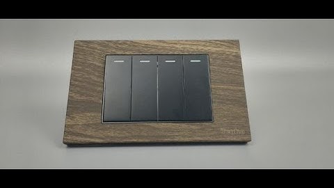 Công Tắc Điện 4 Hạt Vân Gỗ Âm Tường Thương Hiệu Nhật I Tenko.com.vn