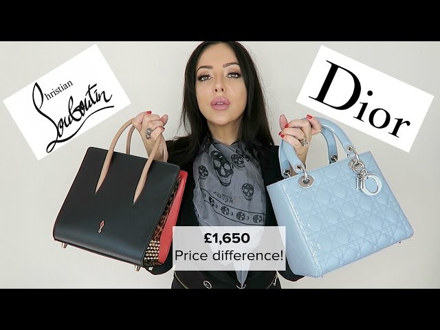 1650 PRICE DIFFERENCE?!! / Lady Dior vs Louboutin Paloma Tote