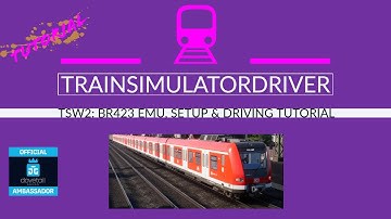 TSW2 BR423 Setup & Driving on Koln Aachen