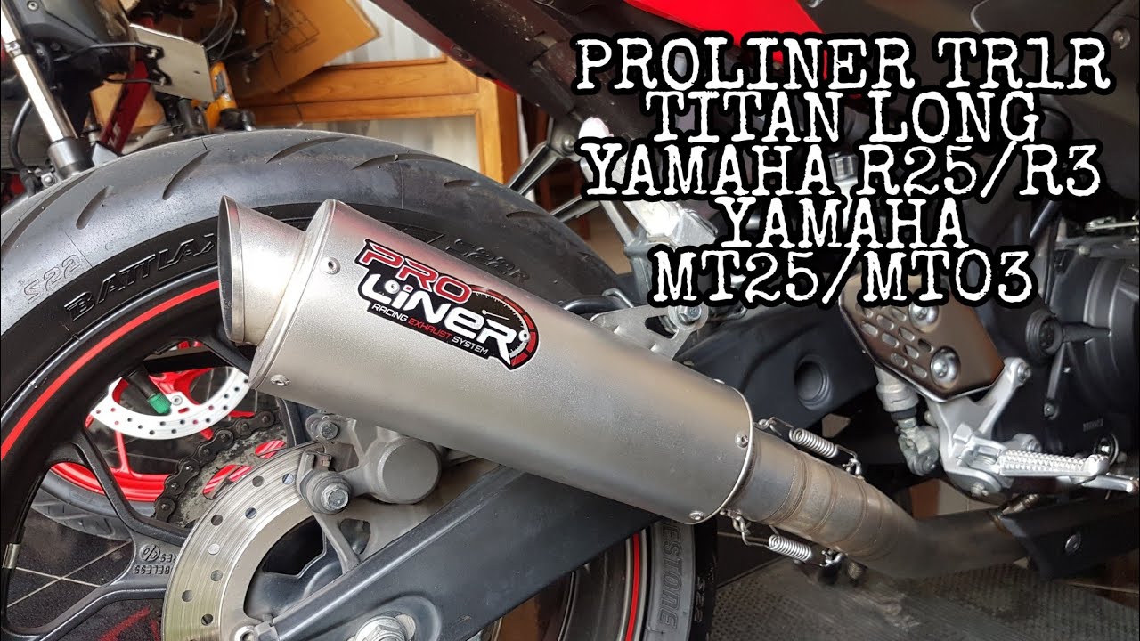 Sound Of Yamaha R25/R3/MT25/MT03 : Proliner TR1R Long Fullsystem Yamaha ...