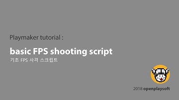 Unity Playmaker tutorial - basic FPS Shoot