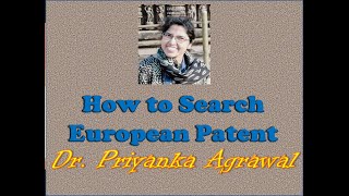 Largest search website for european patent(part-8) : A step-by-step guide for espacenet database