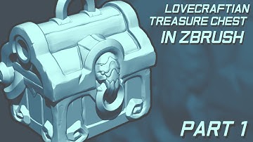 Creating 3D Game Props in Zbrush - Lovecraftian Treasure Chest Part 1