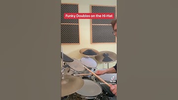 Funky Doubles on the Hi-Hat #drums #drummer #drumtechnique #drumeducation #drumming  #drumlessons