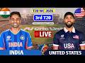 India Vs United States 3rd T20 Match | Live Score Analysis &amp; Discussion | IND vs USA T20 Live