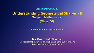 Live Interaction on PMeVIDYA :Understanding Elementary Shapes Part 2