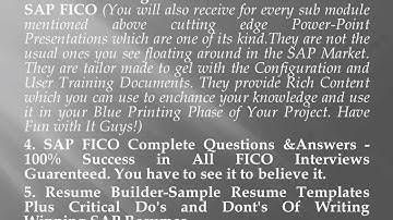 SAP FICO training videos Part- I