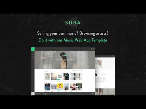 Sura - Music Web App HTML Template | Themeforest Website Templates and Themes